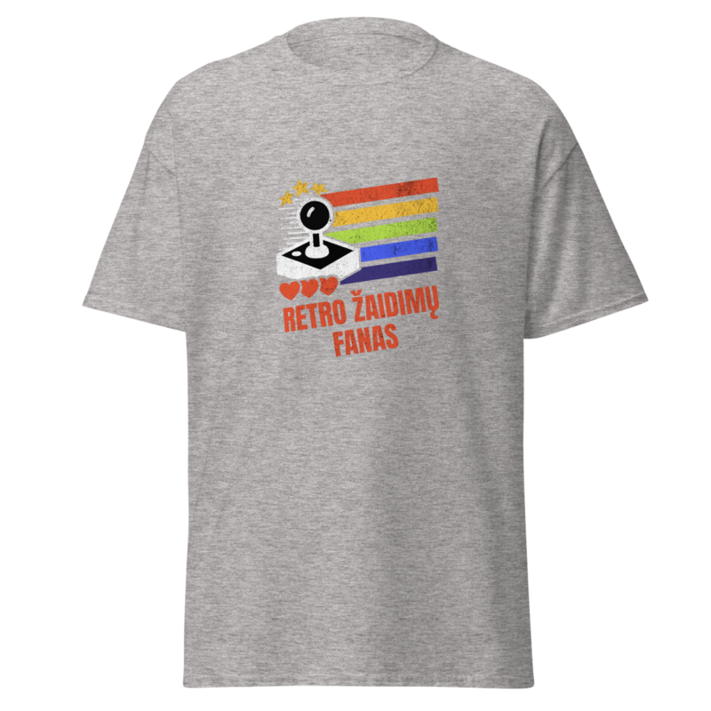 Retro žaidimų fanas – Marškinėliai – Sport Grey
