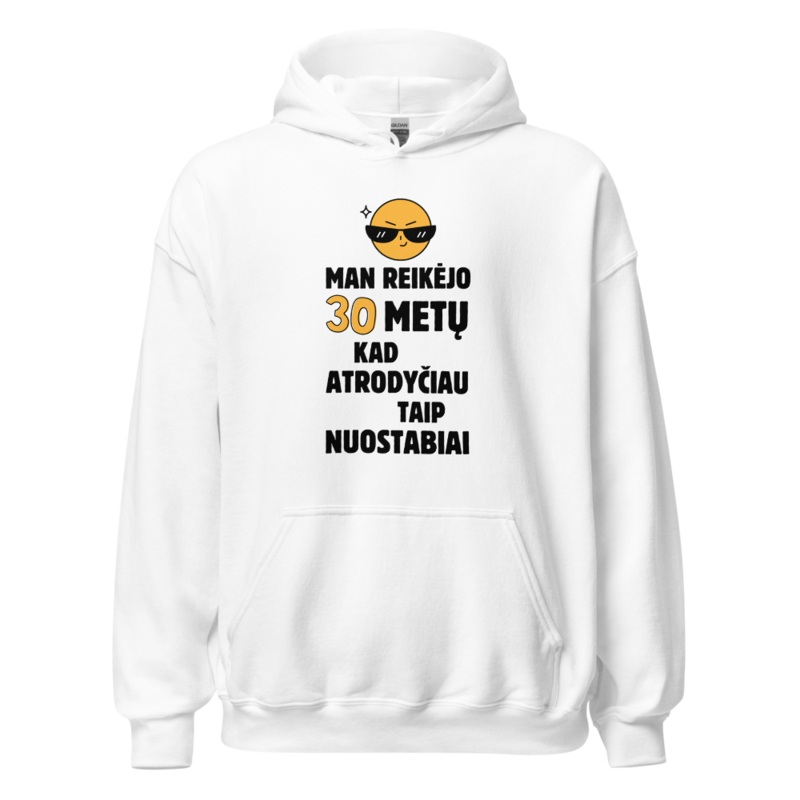 Man reikėjo 30 metų (šviesūs) – Džemperis – White