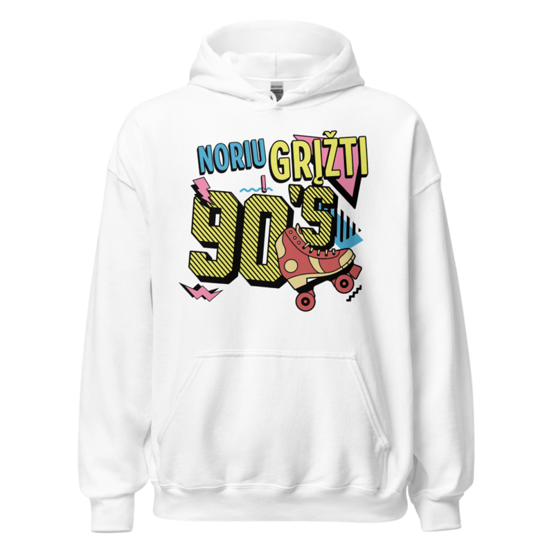 Noriu grįžti į 90s – Džemperis – White