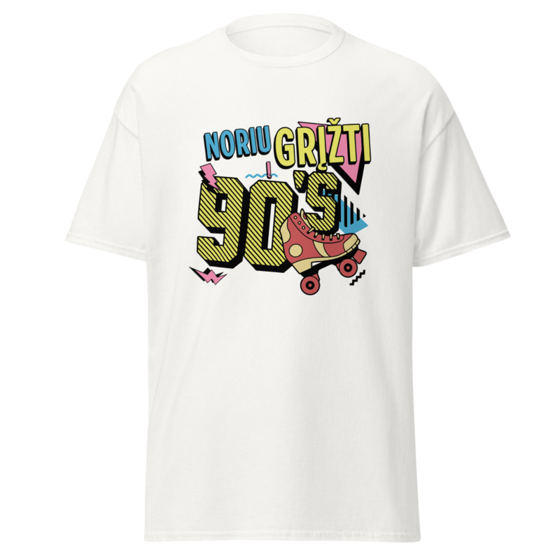 Noriu grįžti į 90s – Marškinėliai – White