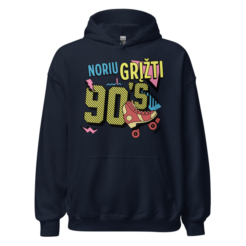 Noriu grįžti į 90s – Džemperis – Navy