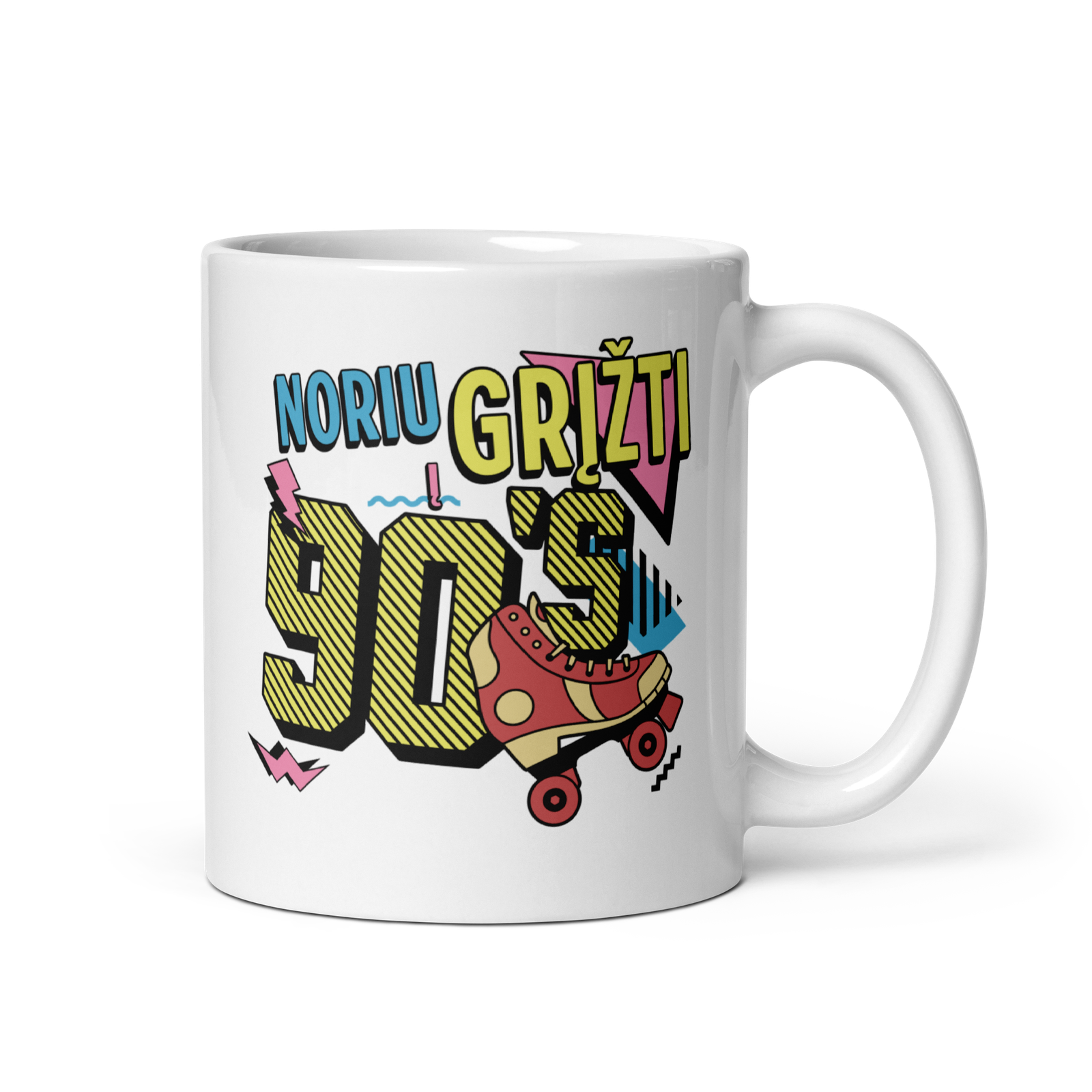 Noriu grįžti į 90's baltas puodelis